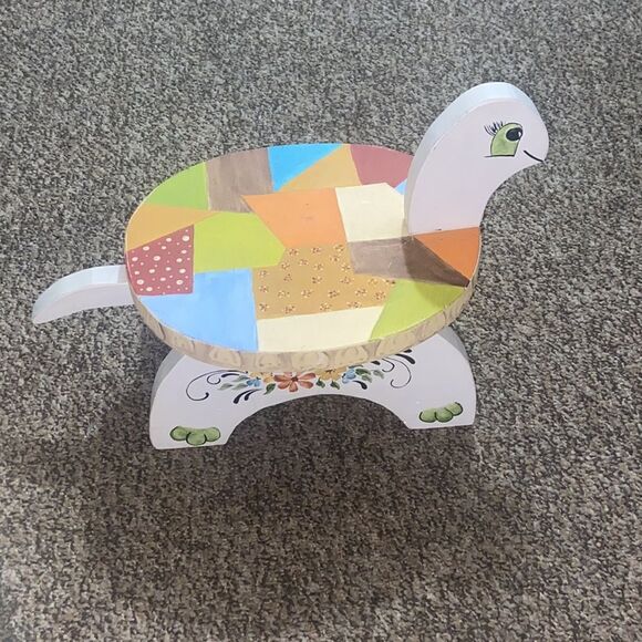 Vintage Tortoise 🐢 Handmade Painted Wooden - Picture 1 of 14